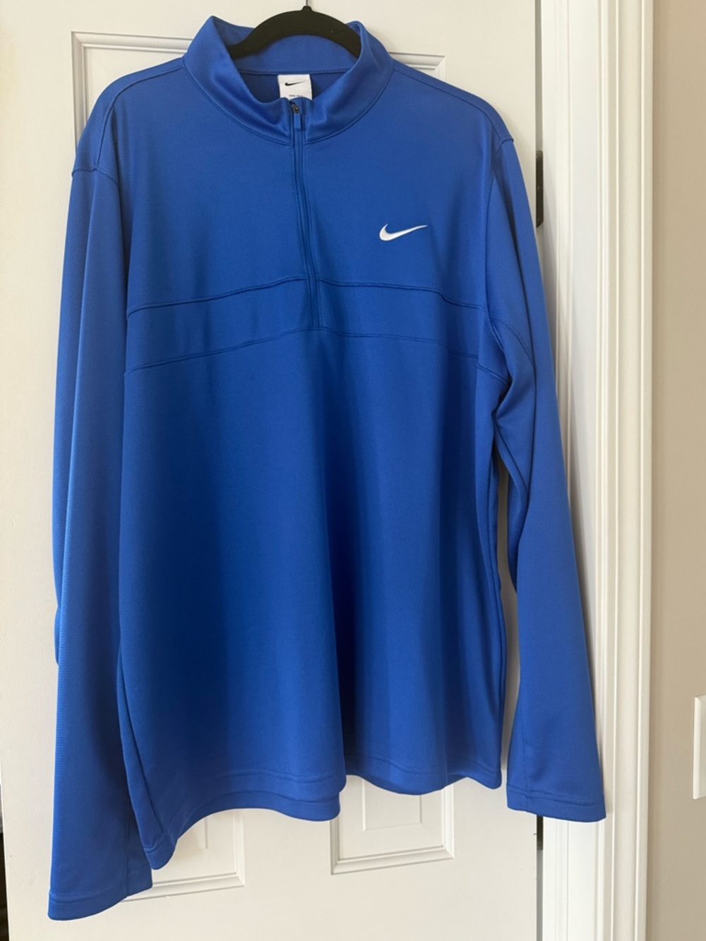 Nike Dri-FIT Royal Blue 1/4 Zip Pullover Men’s XL Long Sleeve Athletic Top